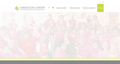 Desktop Screenshot of fundacioncemsae.org